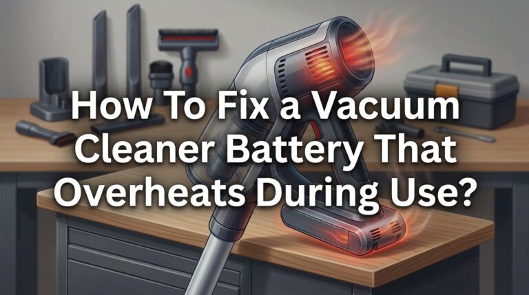 How To Fix a Vacuum Cleaner Battery That Overheats During Use?
