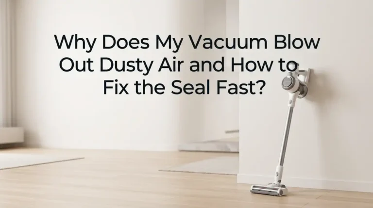 Why Does My Vacuum Blow Out Dusty Air and How to Fix the Seal Fast?
