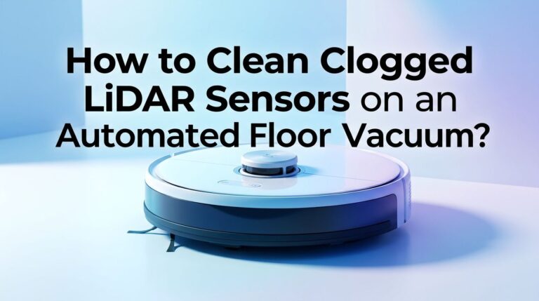 How to Clean Clogged LiDAR Sensors on an Automated Floor Vacuum?