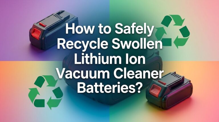 How to Safely Recycle Swollen Lithium Ion Vacuum Cleaner Batteries?