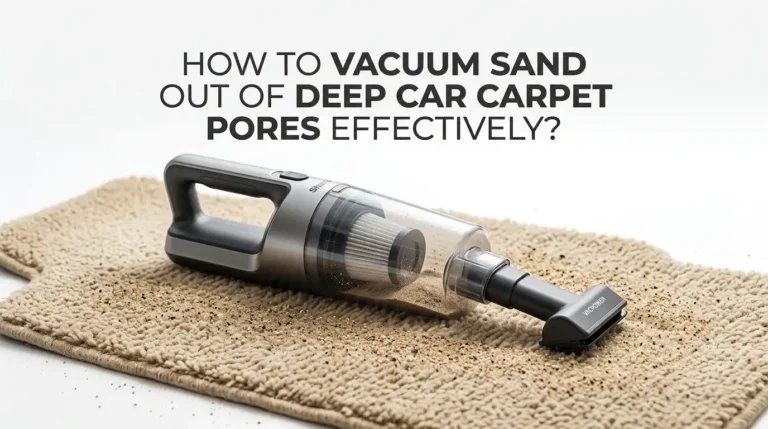How to Vacuum Sand Out of Deep Car Carpet Pores Effectively?