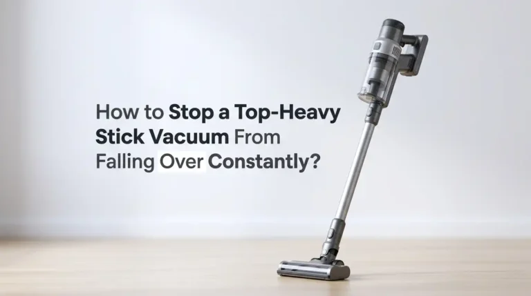 How to Stop a Top-Heavy Stick Vacuum From Falling Over Constantly?