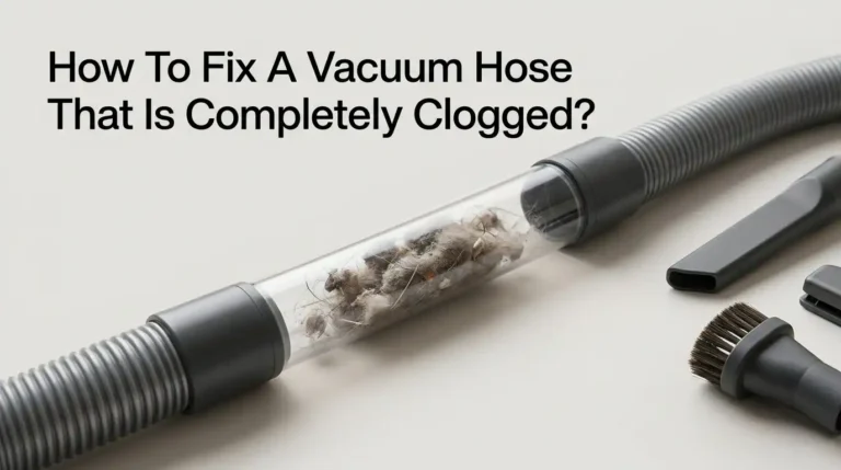 How To Fix A Vacuum Hose That Is Completely Clogged?