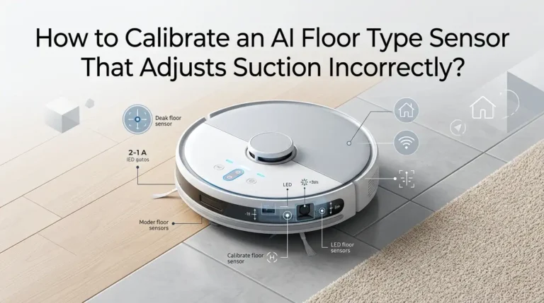 How to Calibrate an AI Floor Sensor That Adjusts Suction Incorrectly?