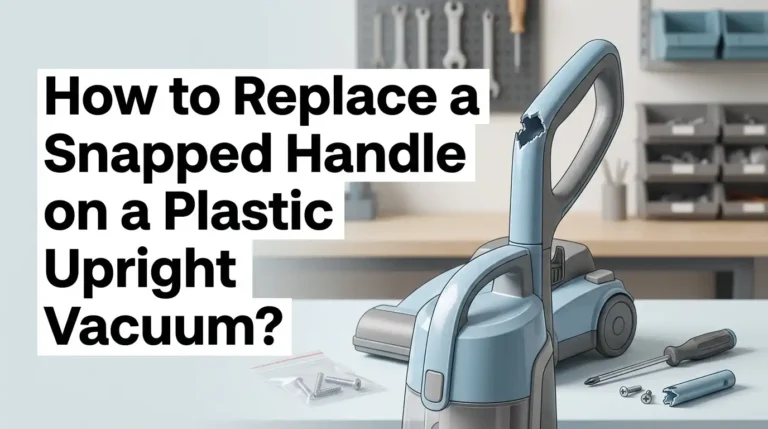 How to Replace a Snapped Handle on a Plastic Upright Vacuum?