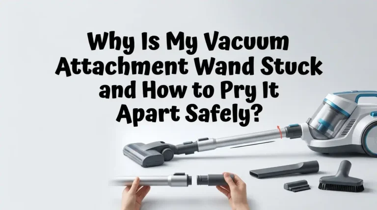 Why Is My Vacuum Attachment Wand Stuck and How to Pry It Apart Safely?