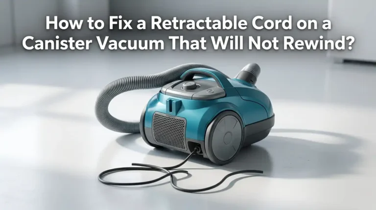 How to Fix a Retractable Cord on a Canister Vacuum That Will Not Rewind?