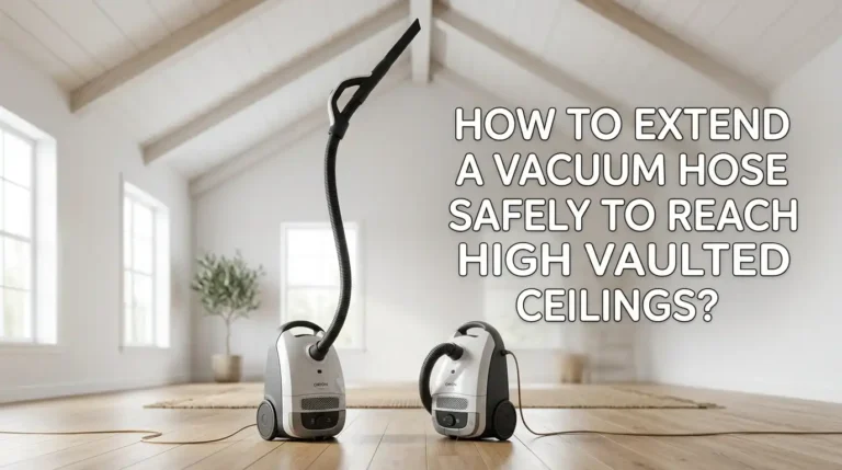 How to Extend a Vacuum Hose Safely to Reach High Vaulted Ceilings?