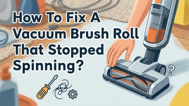 How To Fix A Vacuum Brush Roll That Stopped Spinning?