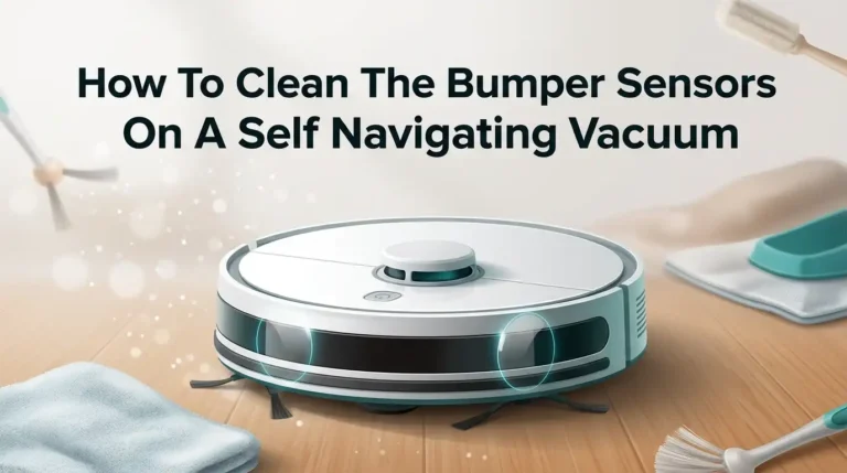 How To Clean The Bumper Sensors On A Self Navigating Vacuum?