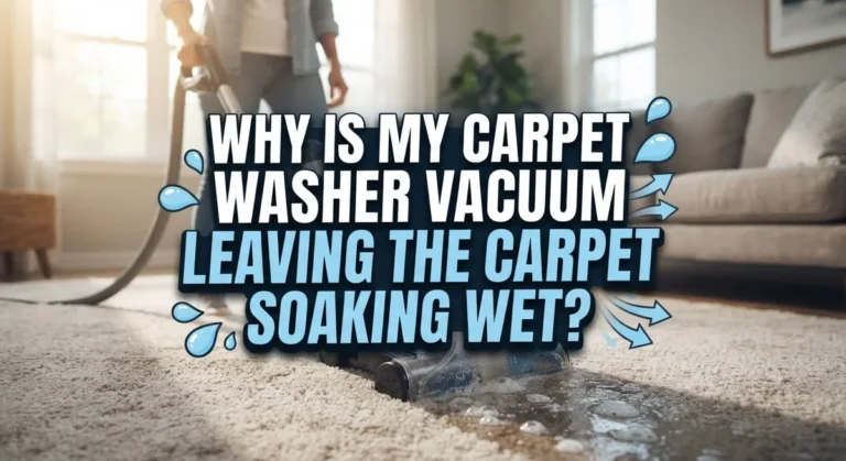 Why Is My Carpet Washer Vacuum Leaving The Carpet Soaking Wet?
