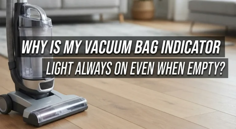Why Is My Vacuum Bag Indicator Light Always On Even When Empty?